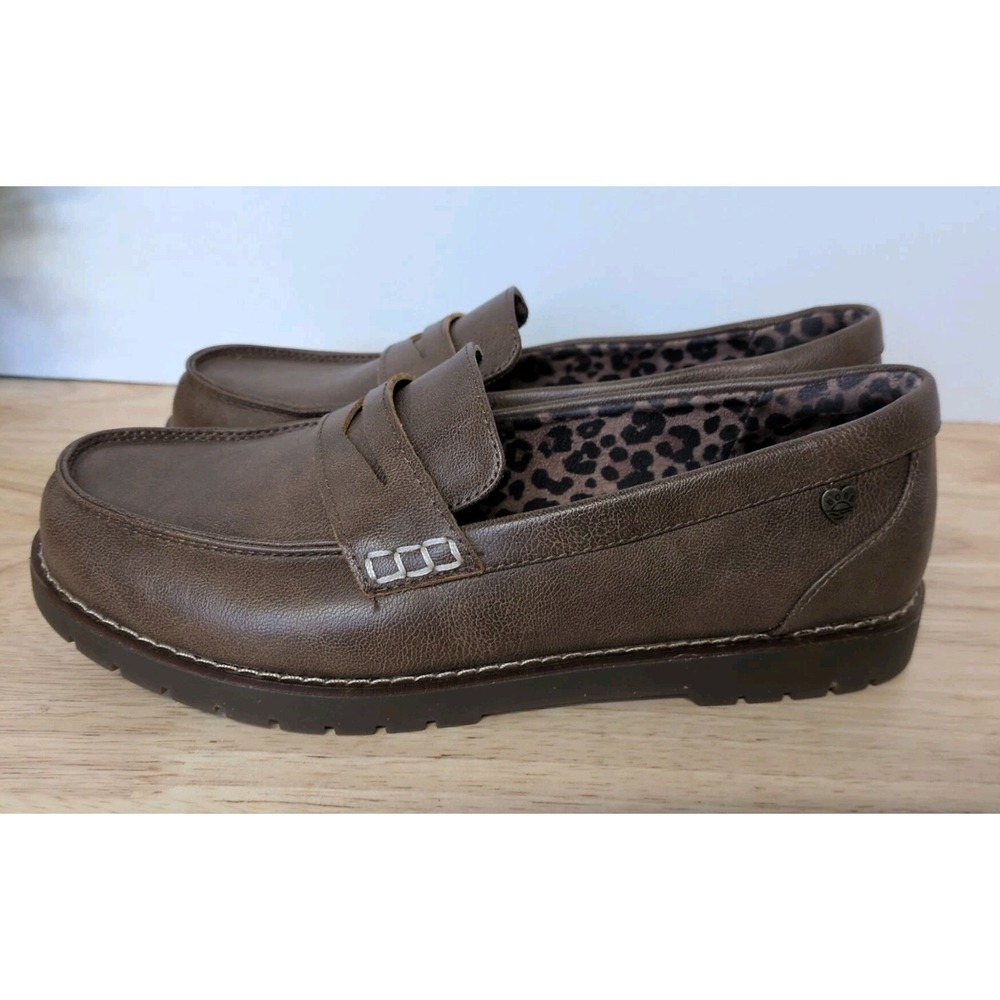 BOBS from Skechers Chill Lugs Classy Womens‎ Size 6.5 Brown Memory Foam Loafer